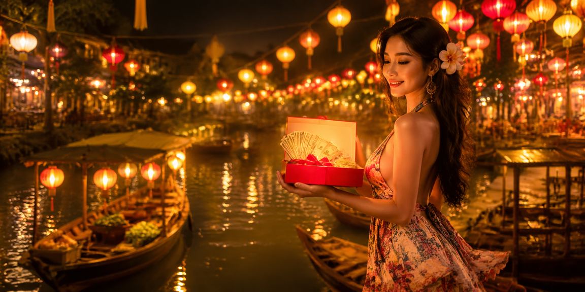 Không khí chợ đêm Huế với người chơi trải nghiệm casino trực tuyến